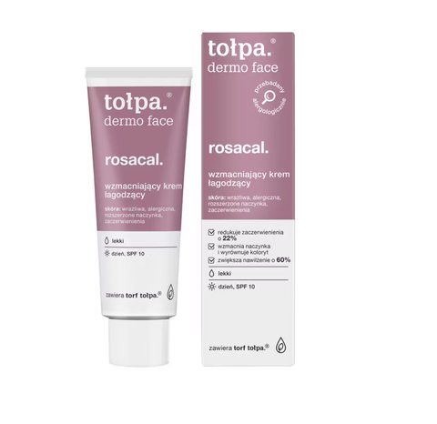 Tołpa DERMO FACE ROSACAL Васкулярный крем (для кожи с покраснением и куперозом), SPF 10