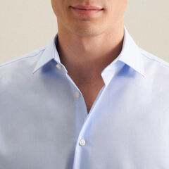 Сорочка мужская Seidensticker Slim Fit 01.675198-14 из поплина голубая