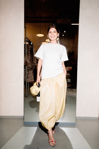 Брюки Women Parachute Pants Yellow
