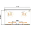 Cezares MOLVENO-AH-2/2-170/80-C-Cr-IV Душевой уголок