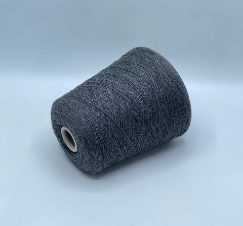 Бобинная пряжа, Cashmere, 2/28 1400м, 100%Кашемир, Серый меланж, 41534