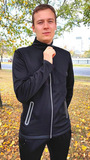 Утеплённый лыжный костюм ArsWear Black Professional с лямками мужской