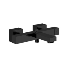 Gessi Rettangolo 20111#299 Термостатический смеситель для ванны с автоматическим переключателем ванна/душ, цвет: черный фото