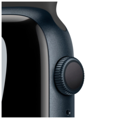 Apple Watch Series 7GPS,  45 mm Blue Aluminium Case with Abyss Blue Sport Band - Regular (MKN83GK/A)