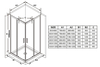 Ravak X1XMG0C00Z1 уголок квадратный BLSRV2K-120 блестящий+Transparent