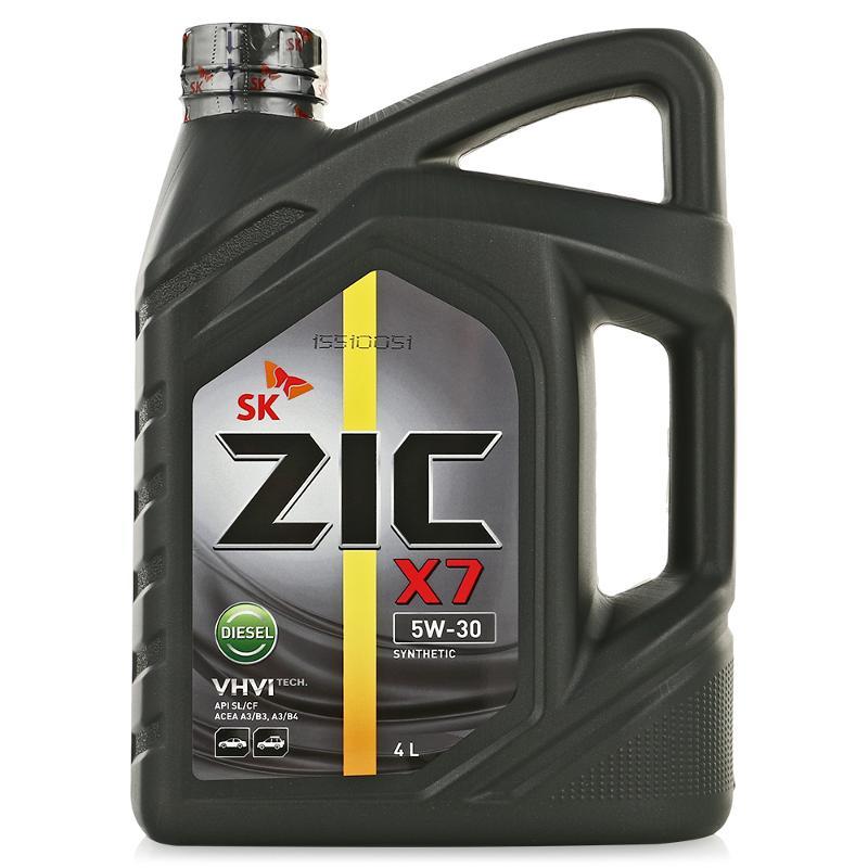 Моторное масло ZIC X7 Diesel 5W30 синтетическое 4л