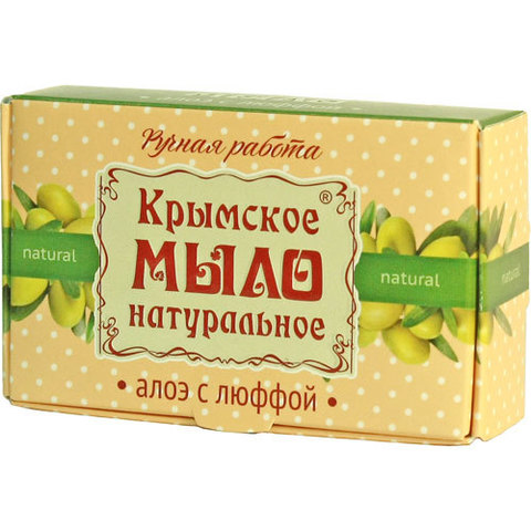 Мыло натуральное Алоэ с люффой - 8