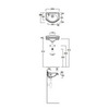 Simas Arcade AR035bi*1dx Раковина 37x28см с 1 отв-м под смеситель справа DX пробитым вручную, цвет белый