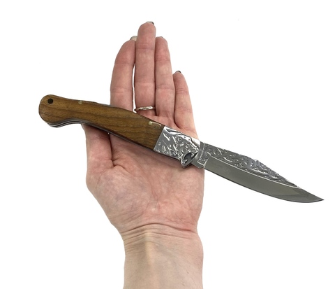 Складной нож Лев, сталь 65Х13, B636, Pirat
