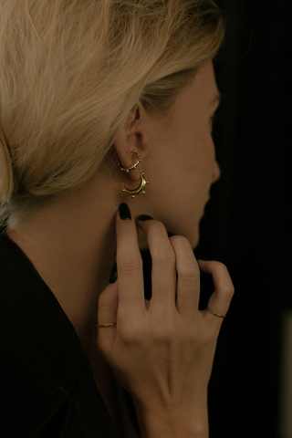 Кафф Мирах, серебро 925, позолота 18k — дополнительный ракурс