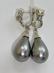 Багира (серьги из серебра)
