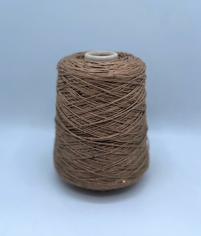 G&G Filati (пр.Италия),art-Lino 150м/100гр,100%Лен+пайетка+ люрекс, цвет-Бежевый. арт.23451