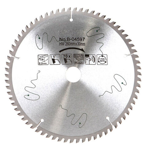 Пильный диск 260х30 мм 70T Makita B-04597