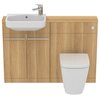 Ideal Standard i.life S T459401 Напольный пристенный безободковый унитаз-соло, технология RimLS+, горизонтальный (универсальный) выпуск, с крепежом