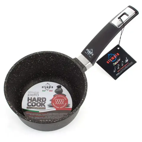 Ковш кухонный для индукционной плиты с антипригарным покрытием 16 см Hard Cook Fix Induction OLYMPIA арт. 205.16IND