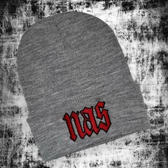 Шапка NAS-Illmatic grey с подворотом
