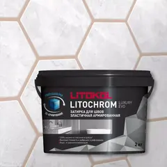 Затирка швов цементная Litokol Litochrom 1-6 Luxury Evo LLE.325 Пыльная роза, ведро 2 кг