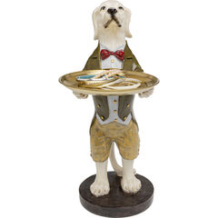 Фигура декоративная Gentleman Dog Tray «Пёс-джентльмен с подносом» 43 см