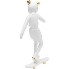 Фигура декоративная Skating Astronaut «Астронавт на скейте» 33 см, Белый