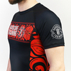 Рашгард Hardcore Training Russian Pattern SS Black/Red