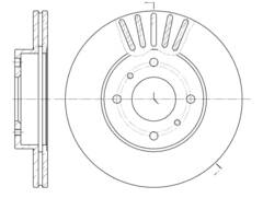 Диск тормозной вентилируемый G-brake  GR-02133