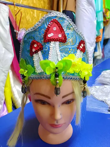 Кокошник кикимора болотная ручной работы