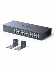 Сетевой коммутатор UGREEN CM740 (35374EU) 24-port Gigabit Ethernet Switch, черный
