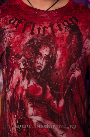 Affliction | Футболка мужская Destiny Bamboo Tee A730 принт спереди