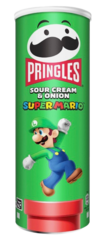 Чипсы Pringles Super Mario со вкусом сметаны и лука