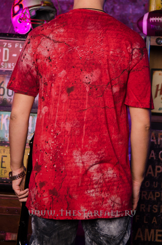 Affliction | Футболка мужская Destiny Bamboo Tee A730 сзади