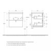 BelBagno Due DUE-500-2C-SO-RN-P Тумба под раковину подвесная, 50x43, цвет: Rovere Nature