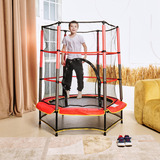 Батут детский DFC TRAMPOLINE-RED 55" с сеткой фото №15