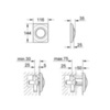 GROHE Surf 37018P00 Клавиша смыва для писсуара
