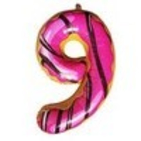 Цифра гелиевая 9 