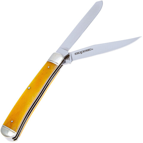 Складной нож Cold Steel Trapper, 8Cr13MoV, Yellow Bone, FL-TRPR-Y