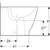 Geberit Smyle Square 500.841.00.1 Биде напольное, белый