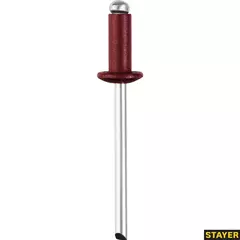 STAYER Color-FIX, 4.0 х 10 мм, темно-красный, 50 шт, алюминиевые заклепки, Professional (3125-40-3005)