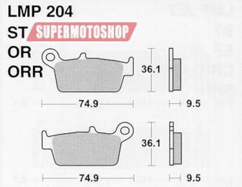 Тормозные колодки премиум класса AP RACING (BREMBO) AP-LMP204 ORR