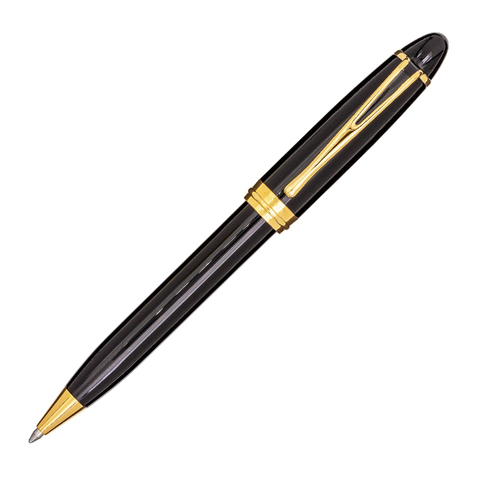 Шариковая ручка Aurora Ipsilon Deluxe black GT, в подарочной коробке