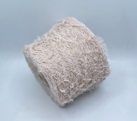 Pinori Filati (пр.Италия),art-Recy-Fur 240м/100гр. 90% хлопок 5% люрекс(золото) 5% Полиамид,цвет-Бежевый, арт.32552