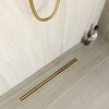 RGW 79215480-06 Душевой трап RGW SDR-54Gb-80 однолинейный щелевой 800 Золото браш ? 50 мм сифон + ножки, под плитку