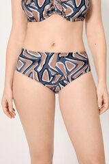 Трусы купальные высокие YSABEL MORA BEACH 83309 | Серый + бежевый