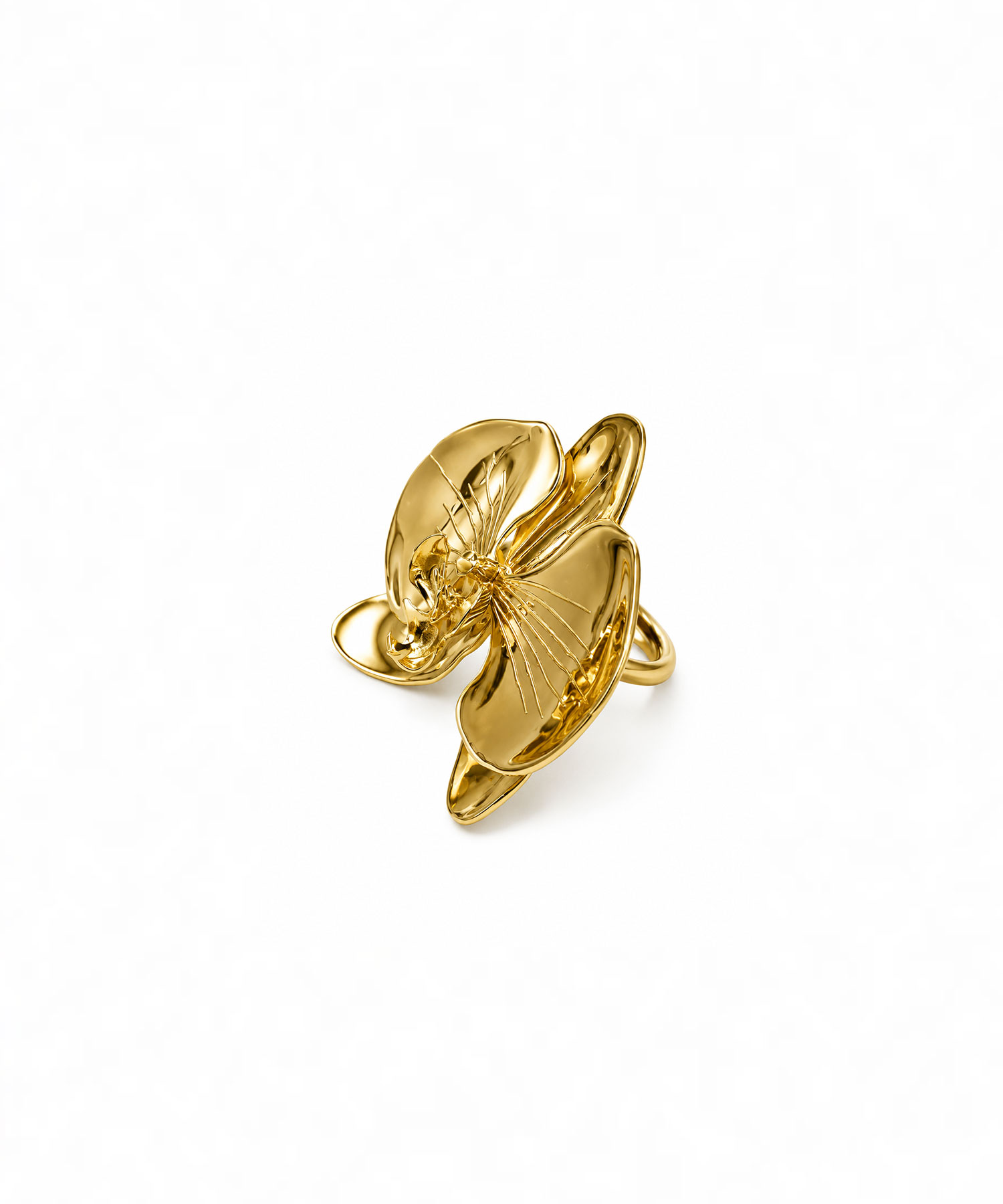 Кольцо Орхидея gold