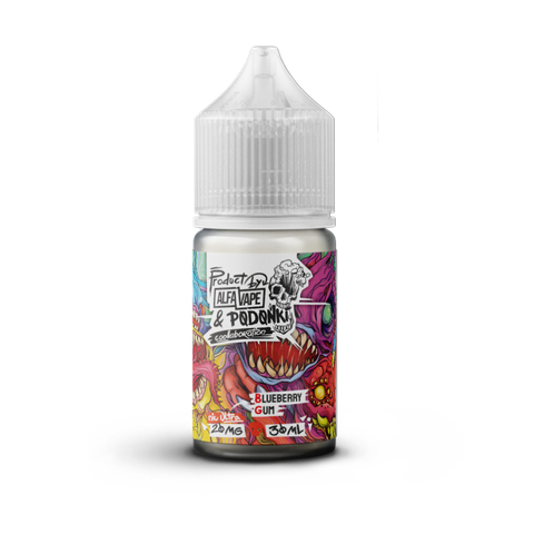 Жидкость PODONKI ALFA VAPE Salt 2% ULTRA 30 ml Черничный бабл гам