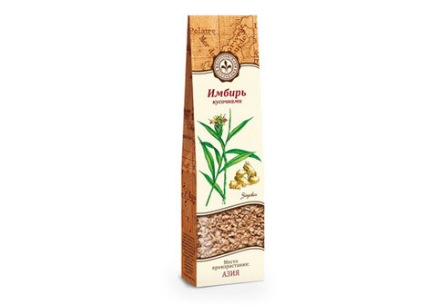 Пряность имбирь кусочками, 20г