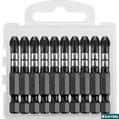 KRAFTOOL Impact PZ3, 50 мм, 10 шт, ударные биты (26193-3-50-S10)