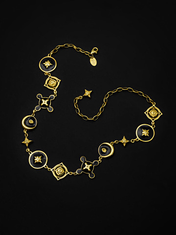 Колье Мерга, серебро 925, позолота 18k 7
