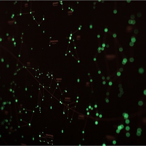 Светящаяся карта звездного неба Star Light Map 60х40 см