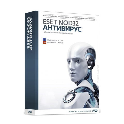 Антивирус Eset NOD32 BOX Антивирус на 1 год на 1ПК