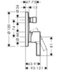 Hansgrohe Metris S 31466000 Смеситель встраиваемый на 2 потребителя